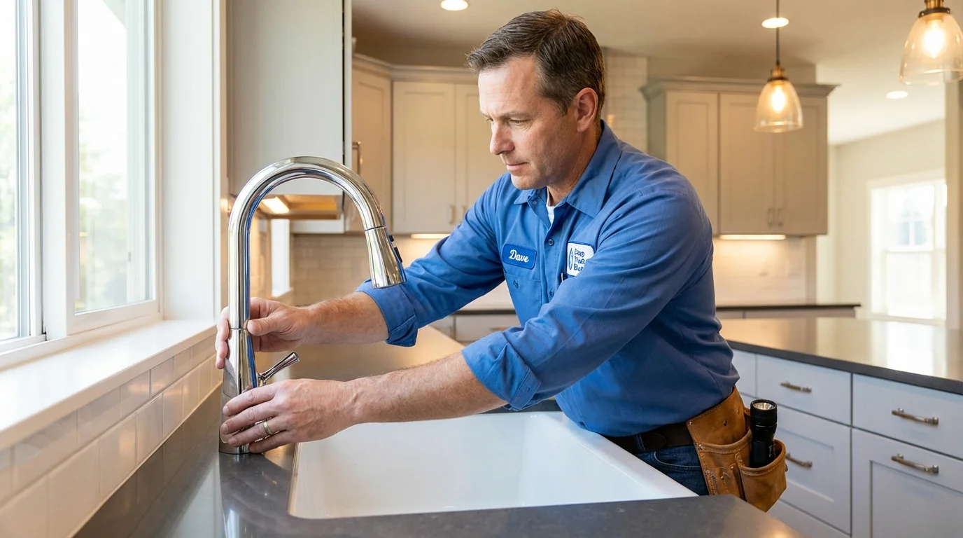 Kitchen faucet installation by Johns Plumbing LLC in Aguadilla