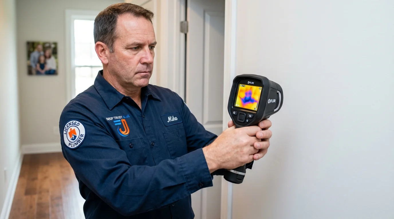 Thermal imaging leak detection by Johns Plumbing LLC in Aguadilla